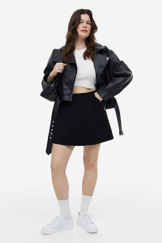 H&M + Flared Jersey Skirt