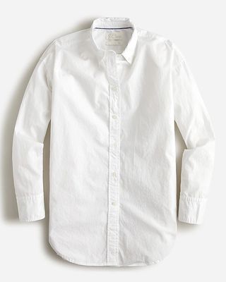 J.Crew + Relaxed-Fit Washed Cotton Poplin Shirt