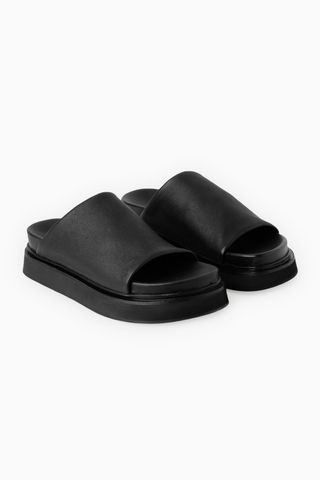 COS + Leather Platform Sandals