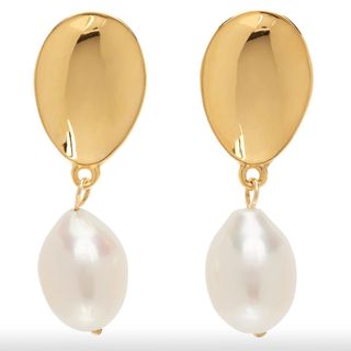 Sophie Buhai + Gold Everyday Pearl Drop Earrings