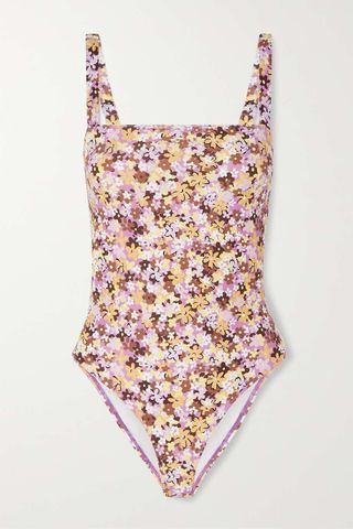 Faithfull the Brand + La Barca Floral-Print Stretch Swimsuit