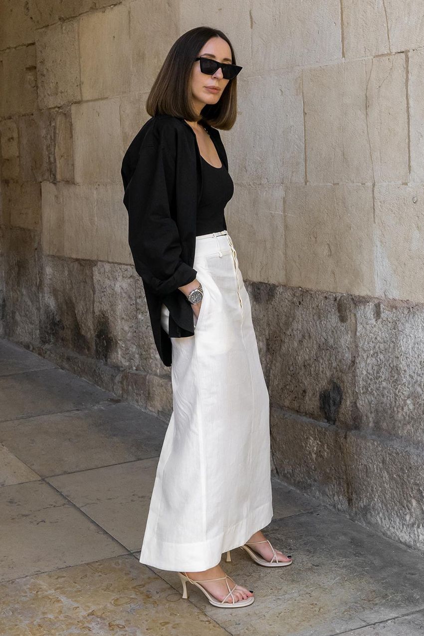 19 White-Skirt Outfits to Wear in the Summer and Beyond | Who What Wear