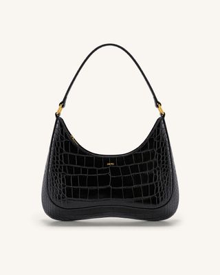 Jw Pei + Ruby Shoulder Bag in Black Croc
