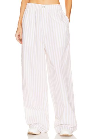 Helsa + Cotton Poplin Stripe Pajama Pants