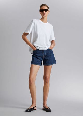 & Other Stories + Forever Cut Denim Shorts