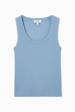 COS + Scoop-Neck Ribbed Tank Top