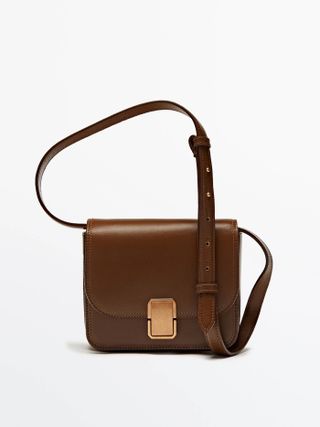 Massimo Dutti + Leather Crossbody Bag With Multi-Way Strap