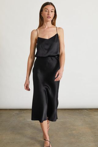 Almina Concept + Slip Silk Skirt