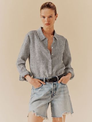 Reformation + Sky Relaxed Linen Top