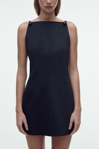 Zara + Short Dress with Buttons