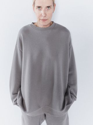 Raey + Crew-Neck Organic Japanese-Jersey Sweatshirt