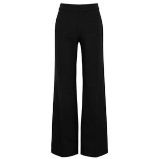 Spanx + The Perfect Pant Wide-Leg Stretch-Jersey Trousers