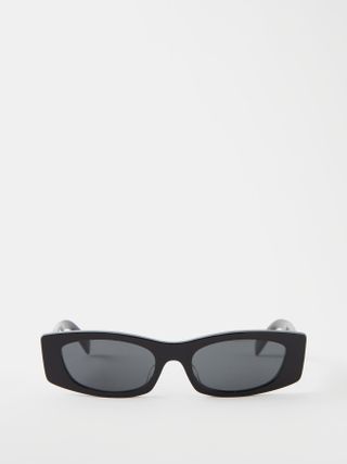 Celine Eyewear + Rectangular Acetate Sunglasses