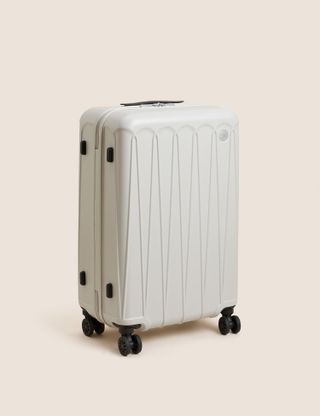M&S Collection + Amalfi 4 Wheel Hard Shell Medium Suitcase