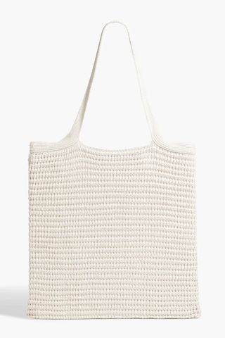Onia + Open-Knit Linen Tote