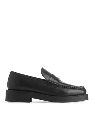 Arket + Leather Penny Loafers