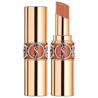 YSL Beauty + Rouge Volupté Shine Lipstick Balm in 151 Orange Caraco