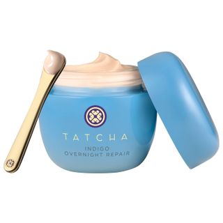 Tatcha + Indigo Overnight Repair Serum in Cream Treatment