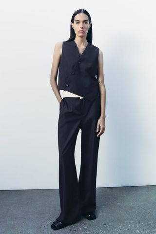 Zara + Trousers with Waistband