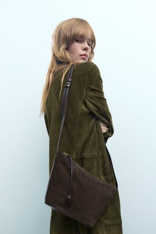 Zara + Suede Bag