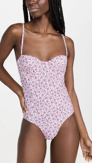 Tory Burch + Printed Underwire One Piece