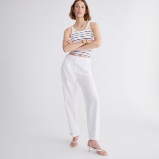 J.Crew + Maritime Tapered Pant in Ripstop Cotton