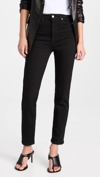 Re/Done + 70s Straight Leg Comfort Stretch Jeans