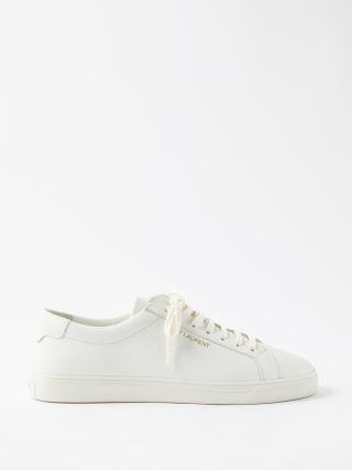 Saint Laurent + Andy Leather Trainers