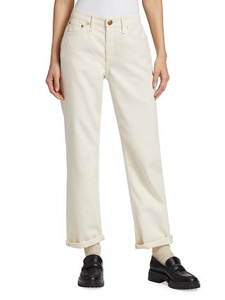 Rag & Bone + Dre Featherweight Mid-Rise Baggy Jeans