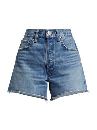 Re/Done + 90s Low-Slung Denim Shorts