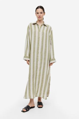 H&M + Linen Shirt Dress