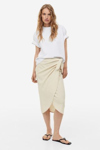 H&M + Jersey Wrap Skirt