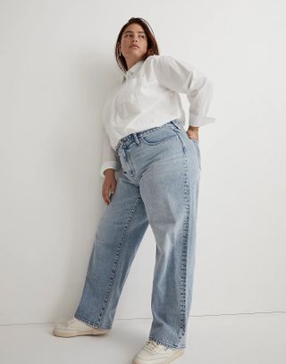 Madewell + Plus Baggy Straight Jeans