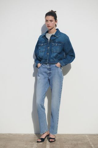 Zara + High-Rise Z1975 Slim-Fit Jeans