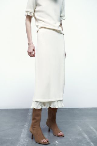 Zara + Mixed Soft Skirt