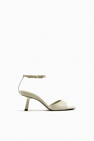 Zara + Heeled Ankle Bracelet Sandals