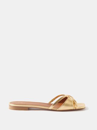 Malone Souliers + Penn 10 Leather Flat Sandals