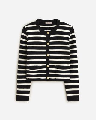 J.Crew + Emilie Patch-Pocket Sweater Lady Jacket