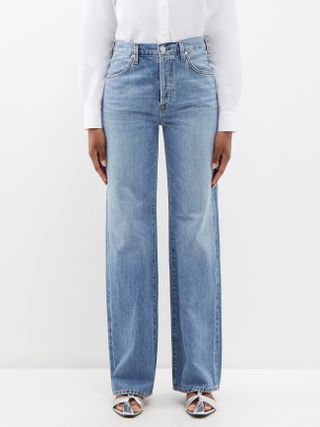 Citizens of Humanity + Annina Organic-Cotton Wide-Leg Jeans