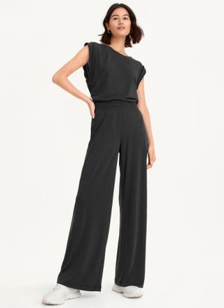 DKNY + Flange Sleeve Top With Side Ruching