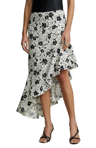 Polo Ralph Lauren + Mulia Floral Linen Asymmetric Skirt