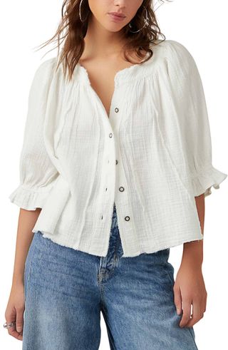 Free People + Lucy Solid Swing Top
