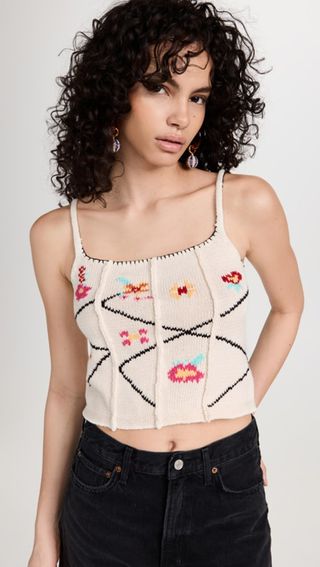 Tach Clothing + Aida Embroidered Crop Top