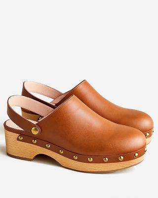 J. Crew + Convertible Leather Clogs