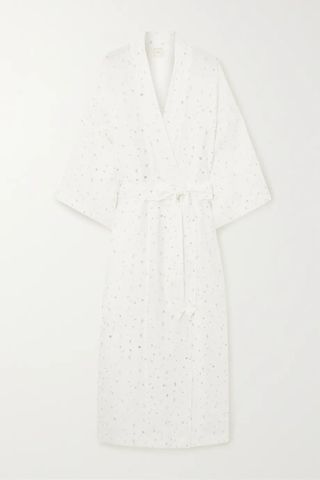 Deiji Studios + + Net Sustain the 02 Belted Floral-Print Linen Robe