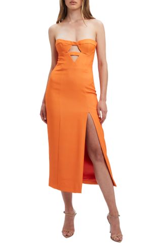 Bardot + Brisa Strapless Cutout Dress