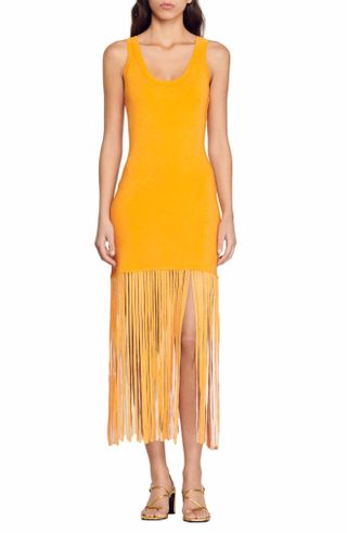 Sandro + Malvina Fringe Tank Dress