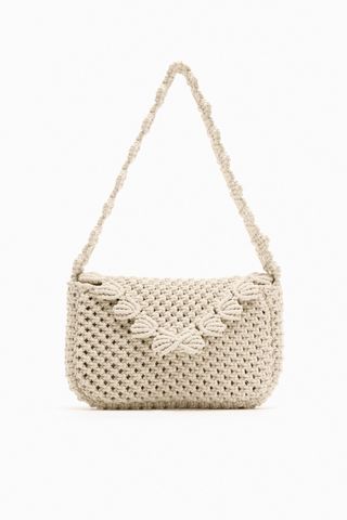 Zara + Macrame Shoulder Bag