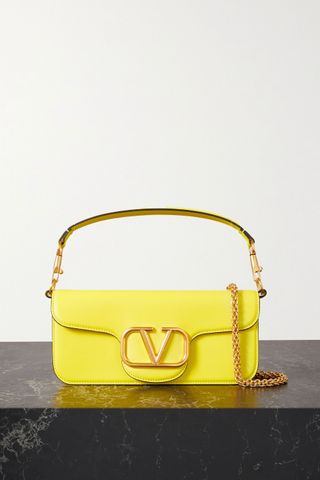 Valentino Garavani + Vlogo Leather Shoulder Bag