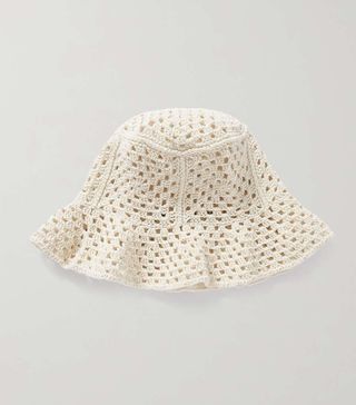 Magda Butrym + Crocheted Cotton-Blend Bucket Hat